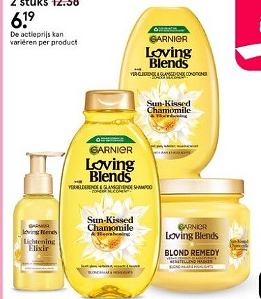 Garnier Loving Blends Sun-Kissed Chamomile & Honing shampoo 300 ml