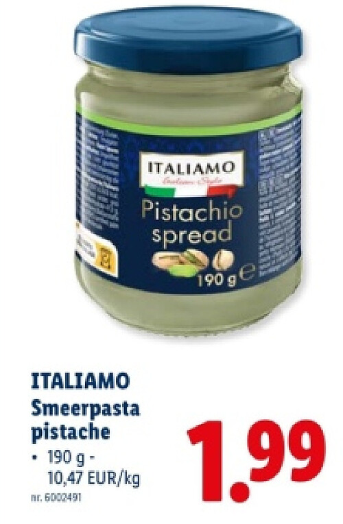 Smeerpasta pistache