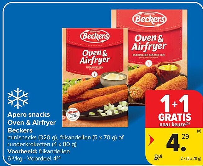 Apero snacks Oven & Airfryer Beckers