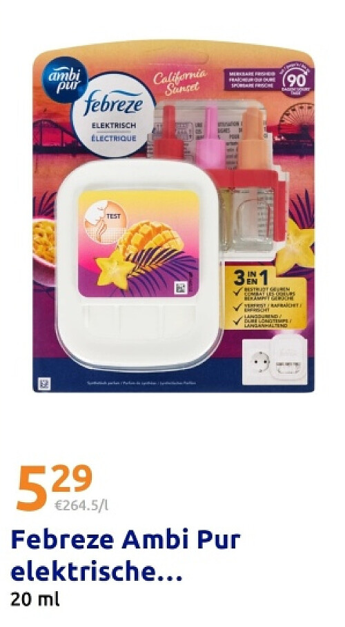 Febreze Ambi Pur elektrische luchtverfrisser California Sunset