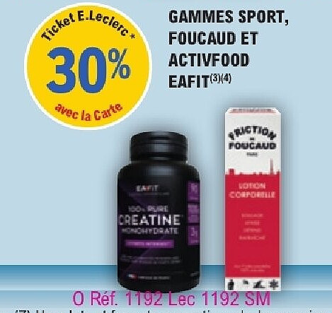 GAMMES SPORT, FOUCAUD ET ACTIVFOOD