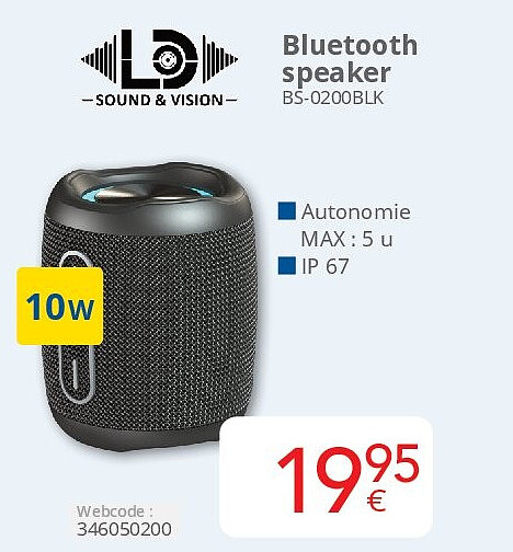 Bluetooth speaker BS-0200BLK