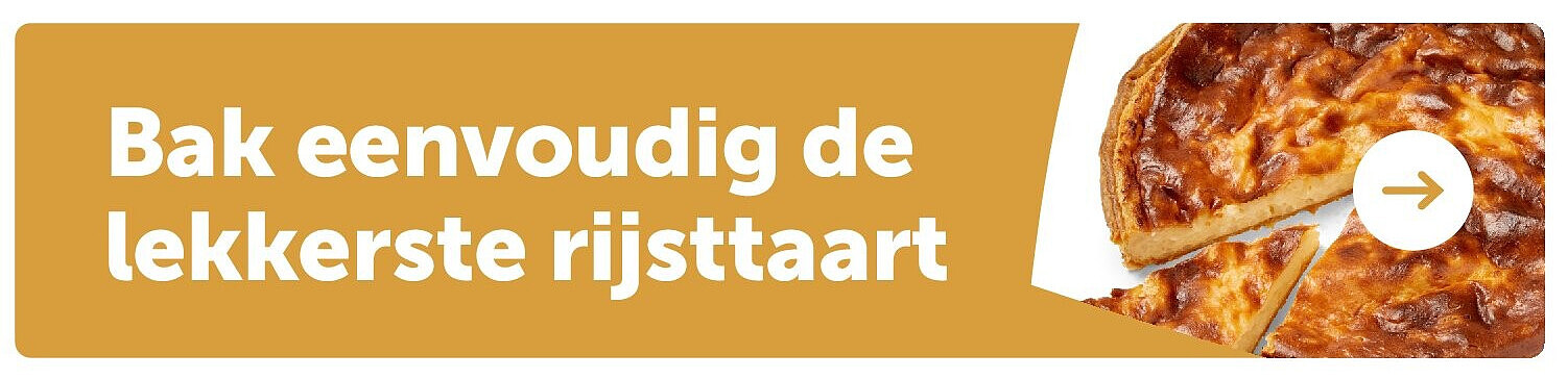 Bak eenvoudig de lekkerste rijsttaart