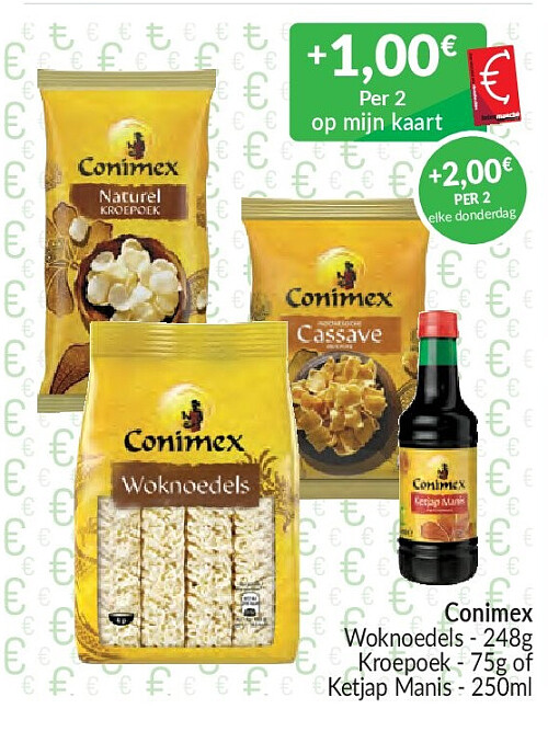 Conimex Woknoedels - 248g / Kroepoek - 75g / Ketjap Manis - 250ml