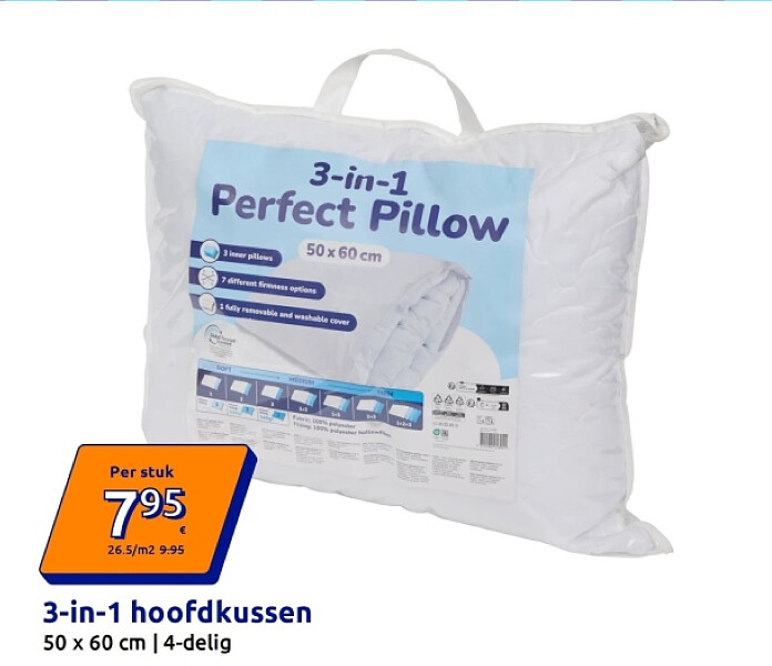 3-in-1 hoofdkussen