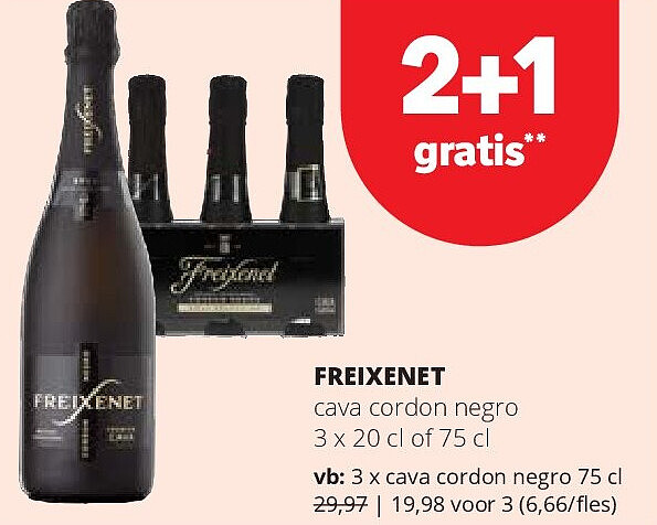 FREIXENET cava cordon negro 3 x 20 cl of 75 cl