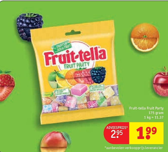 Fruit-tella Fruit Party 175 gram