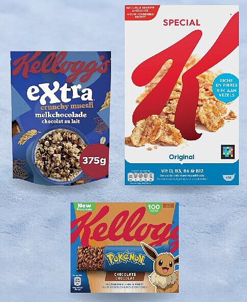 Céréales pour petit-déjeuner et barres assorties 100-500 g