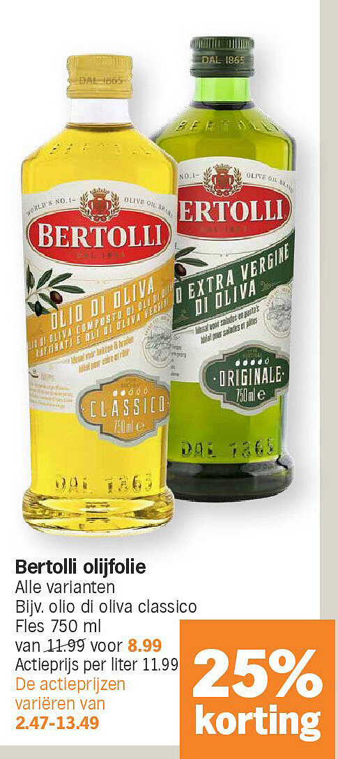 Bertolli olijfolie