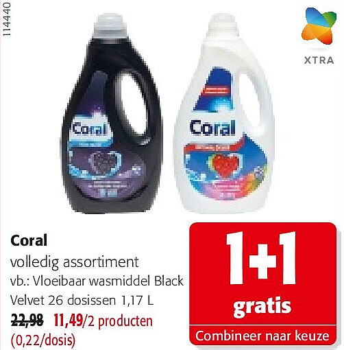 Coral Vloeibaar wasmiddel Black Velvet 26 dosissen 1,17 L