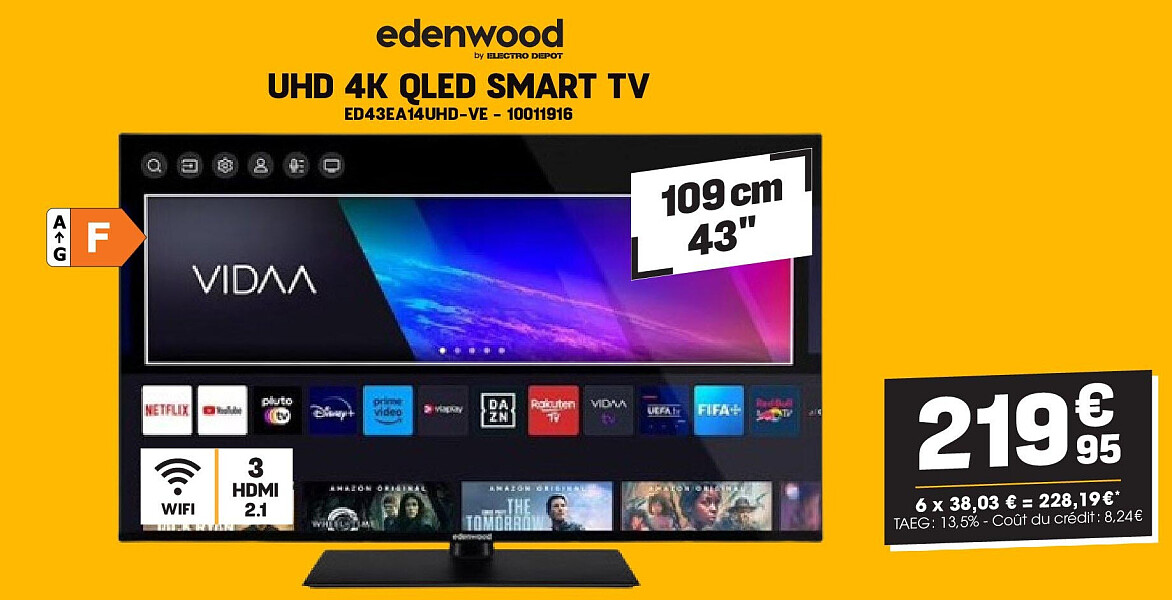 edenwood UHD 4K QLED SMART TV