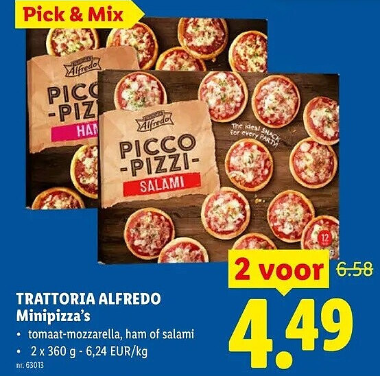 TRATTORIA ALFREDO Minipizza's