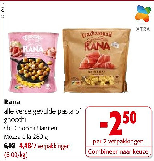 Rana Gnocchi Ham en Mozzarella 280 g