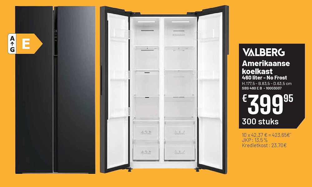 Réfrigérateur américain 460 Litres - No Frost
