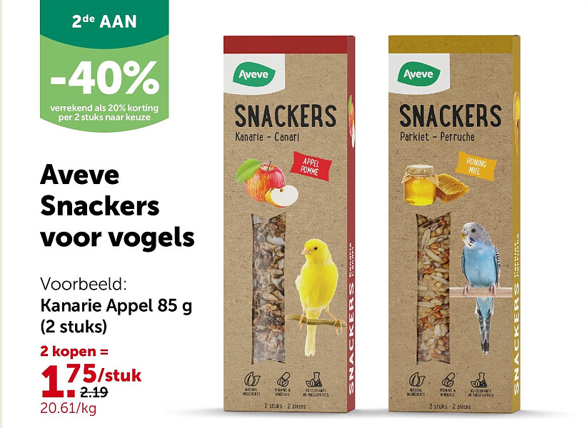 Kanarie Appel 85 g (2 stuks)