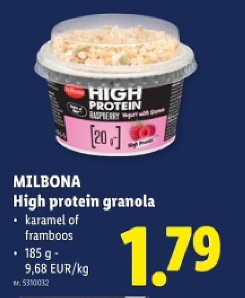 High protein granola