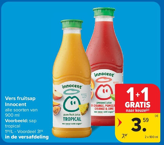 Vers fruitsap Innocent alle soorten