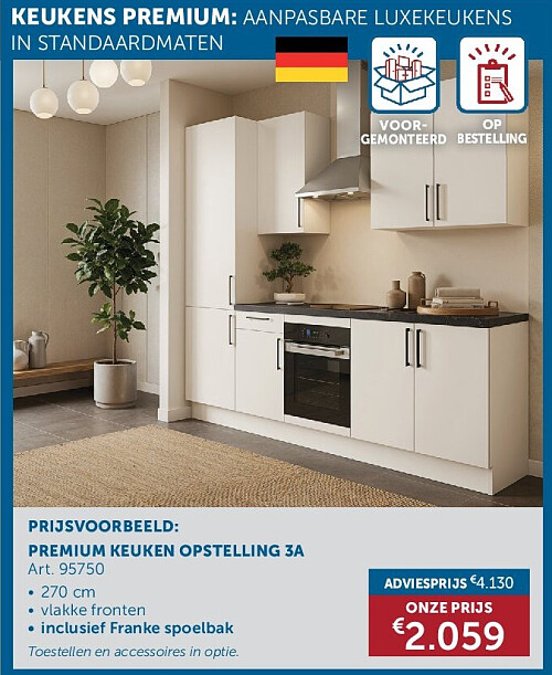 PREMIUM KEUKEN OPSTELLING 3A