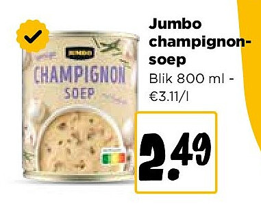 Jumbo champignonsoep