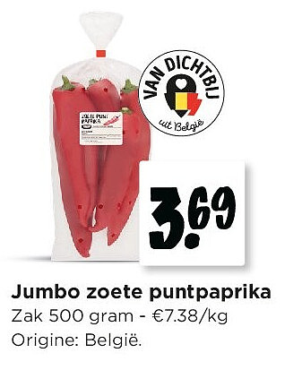 Jumbo zoete puntpaprika