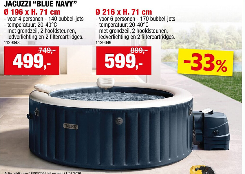 JACUZZI “BLUE NAVY” Ø 196 x H. 71 cm