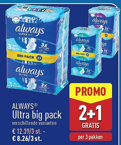 ALWAYS® Ultra big pack