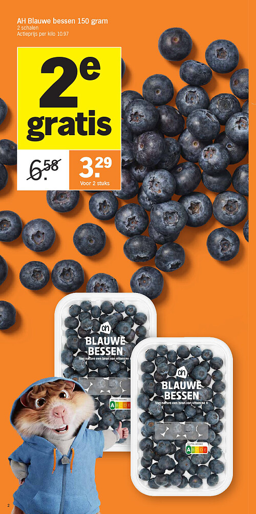 AH Blauwe bessen 150 gram