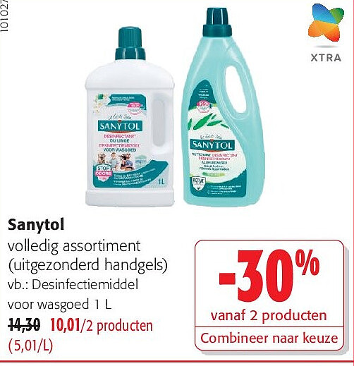 Sanytol Desinfectiemiddel voor wasgoed 1 L