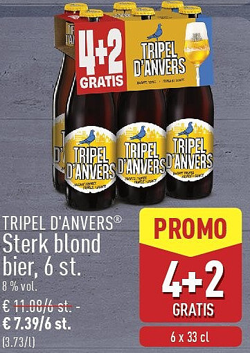 Sterk blond bier, 6st.