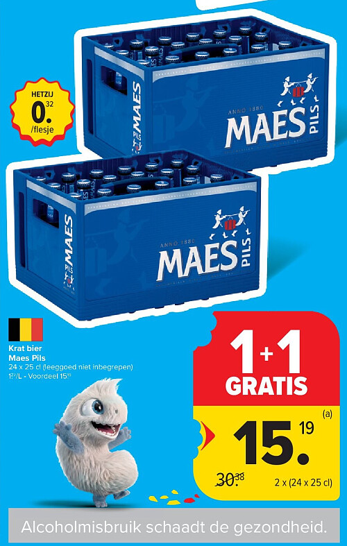 Krat bier Maes Pils