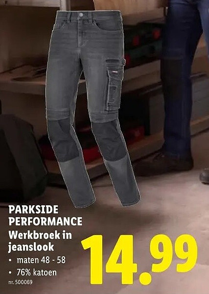 PERFORMANCE Werkbroek in jeanslook