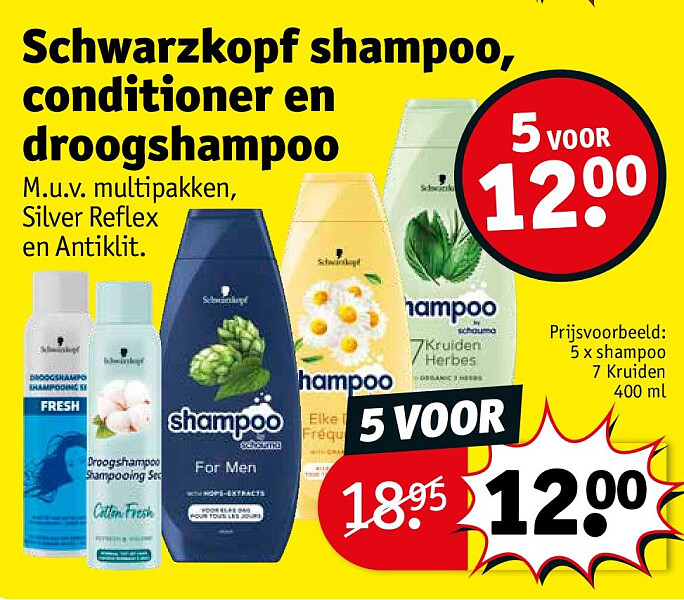 Schwarzkopf shampoo, conditioner en droogshampoo