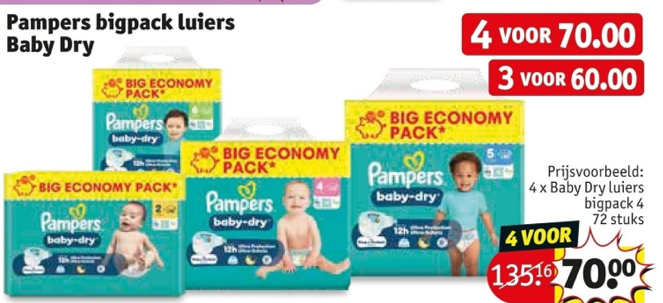 Pampers bigpack luiers Baby Dry