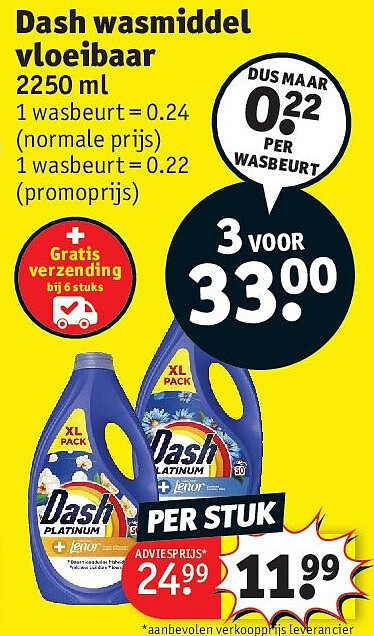 Dash wasmiddel vloeibaar