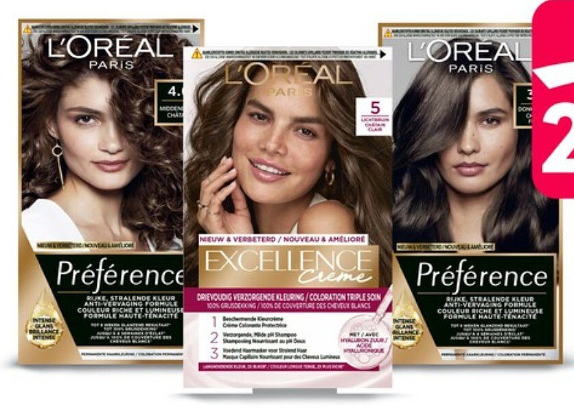 L'Oréal Paris Excellence en Préférence haarkleuring
