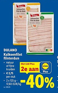 DULANO Kalkoenfilet flinterdun