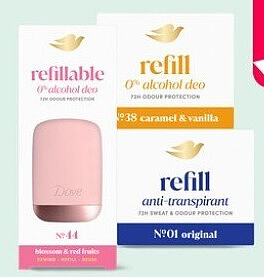 Dove refillable deodorant