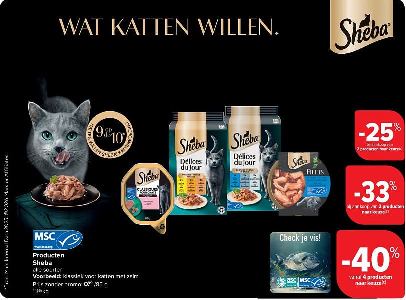 Producten Sheba