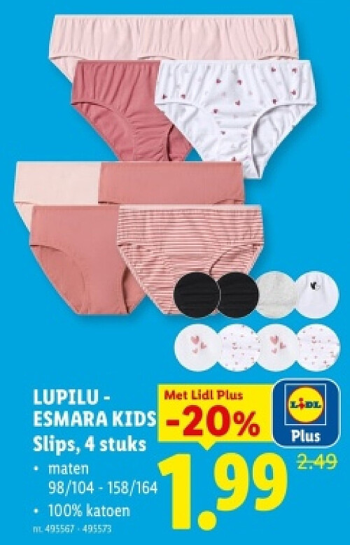 ESMARA KIDS Slips, 4 stuks