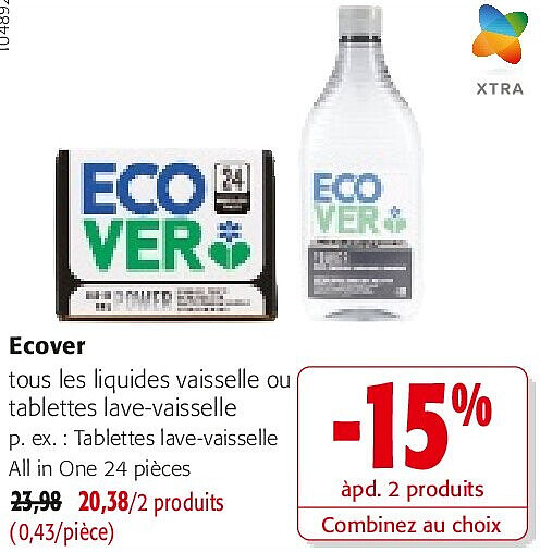 Ecover tous les liquides vaisselle