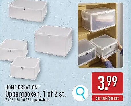Opbergboxen, 1of 2st.