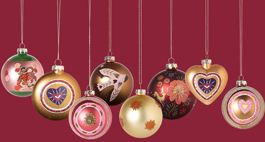 Kerstballen Pearl of Peace