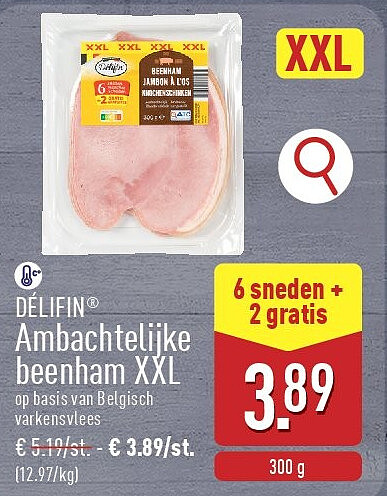 Ambachtelijke beenham XXL
