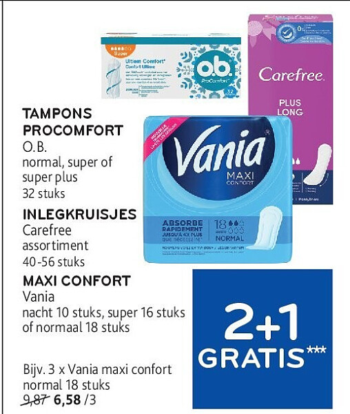 Vania maxi confort normal 18 stuks