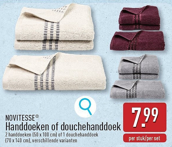 Handdoeken of douchehanddoek