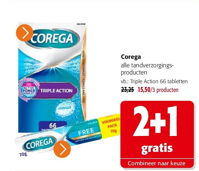 Corega Triple Action 66 tabletten