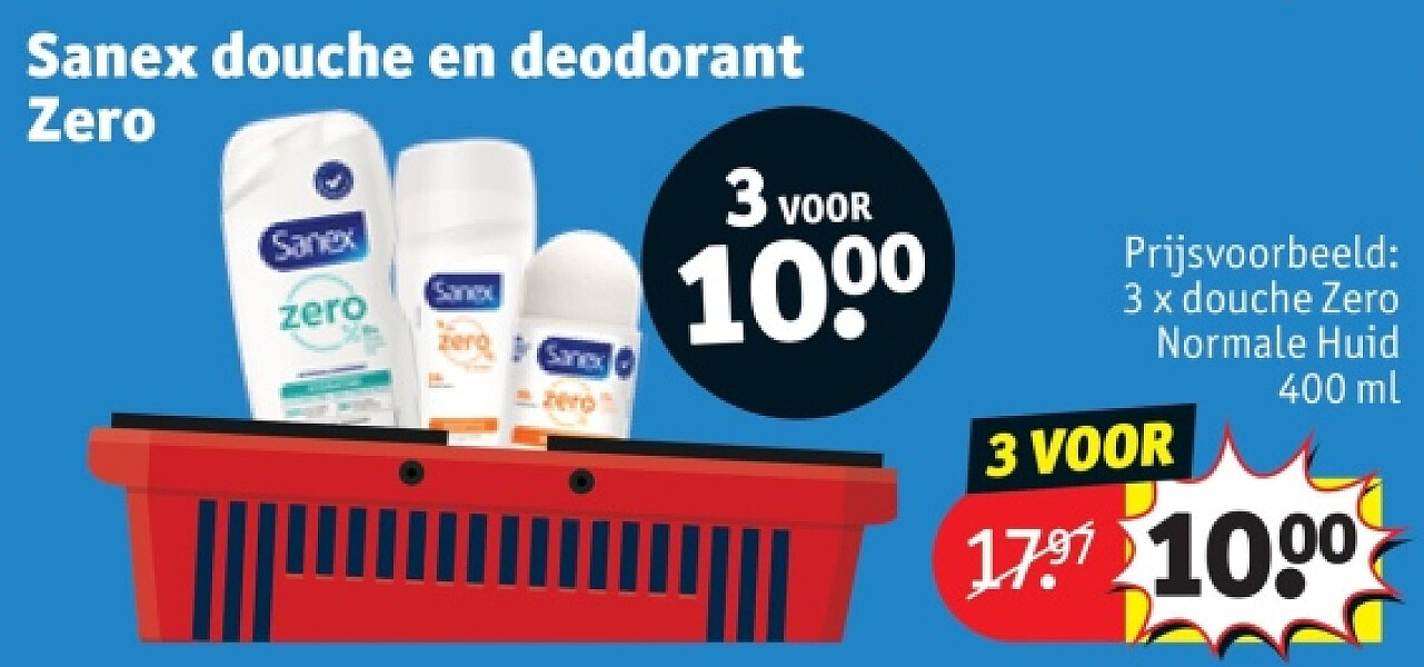 Sanex douche en deodorant Zero