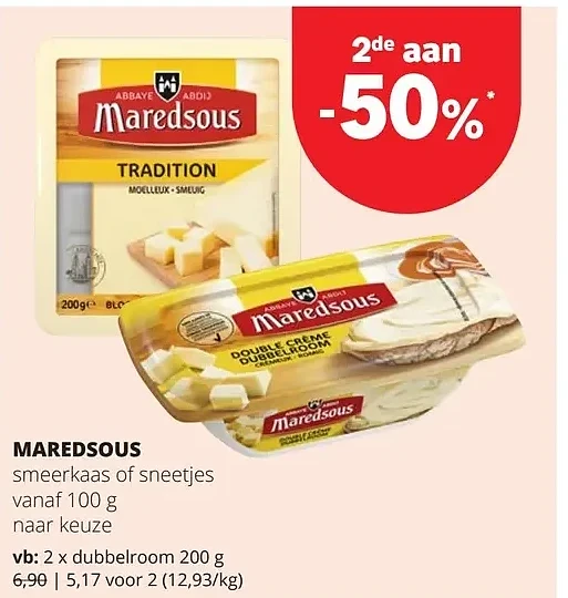 MAREDSOUS dubbelroom 200 g