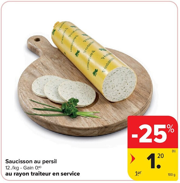 Saucisson au persil