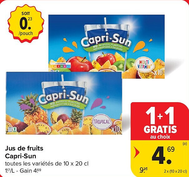 Jus de fruits Capri-Sun 2 x (10 x 20 cl)